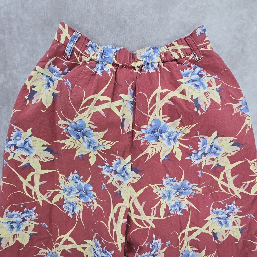 Moussy Red Floral Print Wide-Leg Pants - Picture 10 of 11